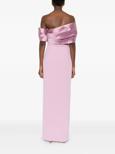 Rochie maxi Solace London de costum roz