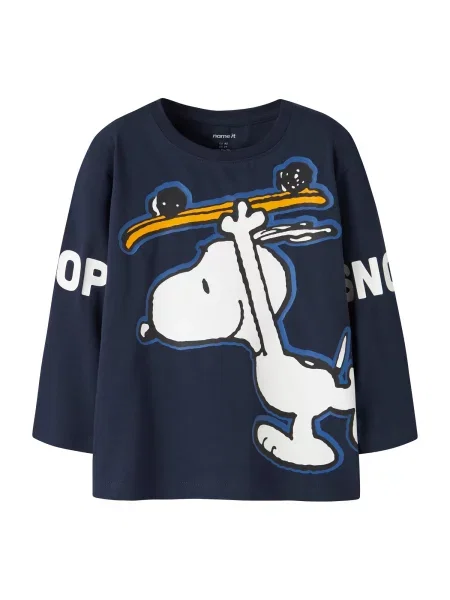 NAME IT Tricou NMMASTAR SNOOPY bleumarin / albastru închis / galben auriu alb