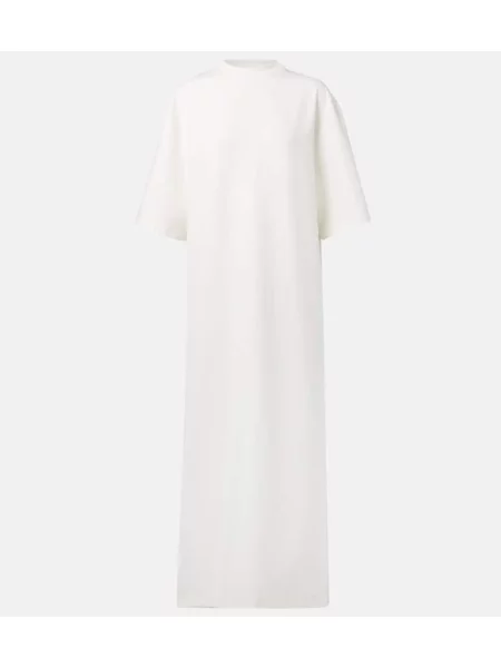 Rochie tip cămașă Wardrobe.nyc de costum alb