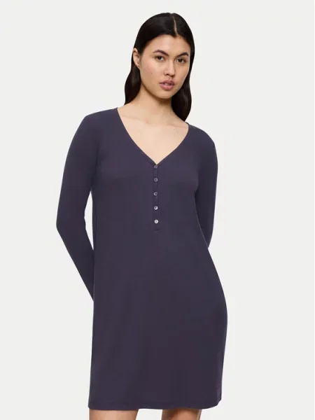 Triumph Nočna srajca Mix&Match Mornarsko modra