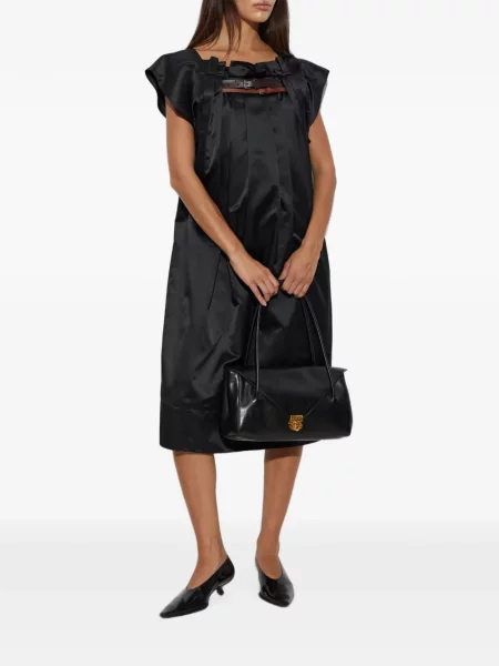 Cu centură rochie midi Marni negru