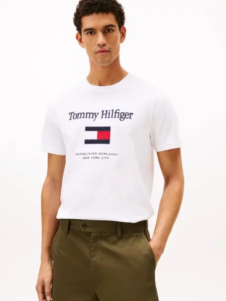 Tommy Hilfiger Koszulka Mężczyźni jednolity S biały
