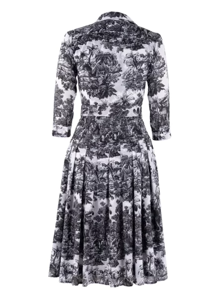 Rochie midi Samantha Sung până la genunchi de costum negru
