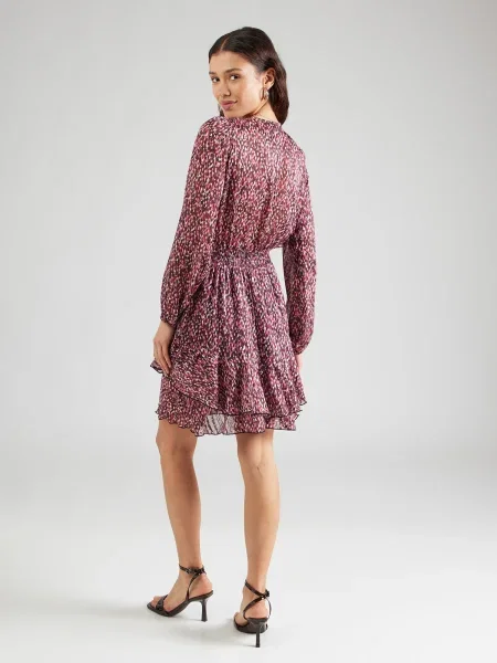 Morgan Rochie roz / roșu burgundy / negru alb