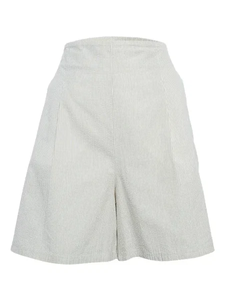 Pantaloni scurți Max Mara cu dungi alb