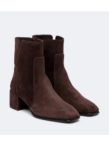 Cizme scurte Jimmy Choo din piele de căprioară maro