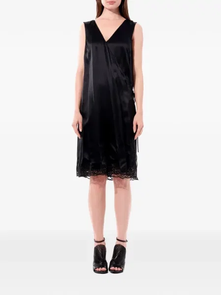 Haljina Balenciaga na preklop crna