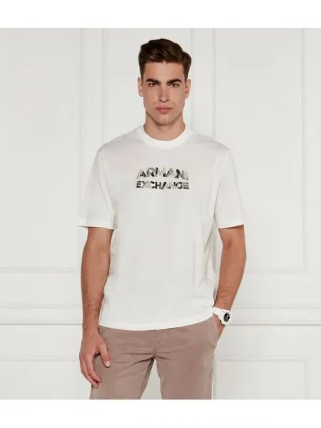 Armani Exchange Tricou alb