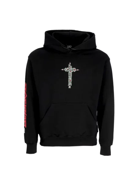 Bluza z kapturem Propaganda z kapturem z długim rękawem czarna