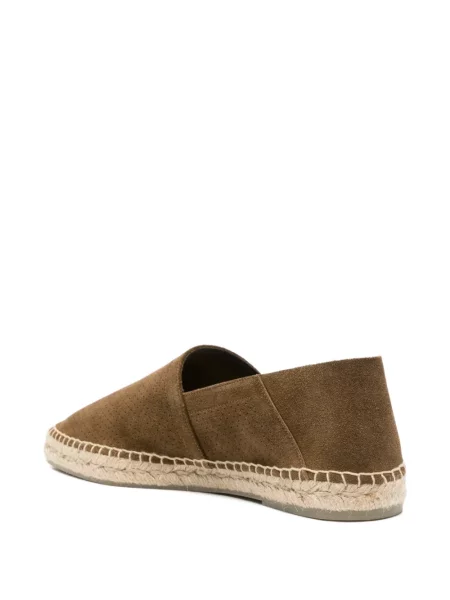Espadrile Tom Ford din piele de căprioară maro