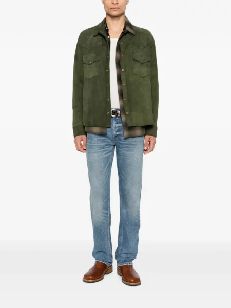 Cămașă de blugi Antik Denim verde