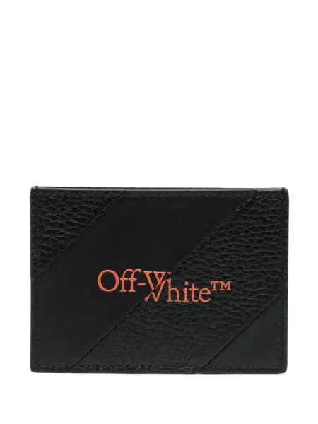 Portofel Off-white din piele cu imagine