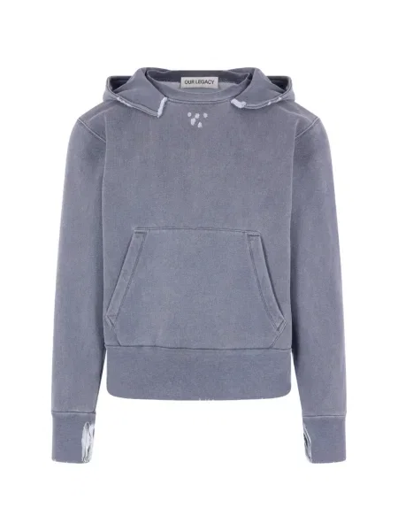Bluza z kapturem Our Legacy niebieska