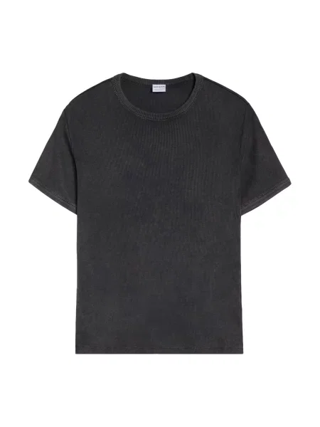Bershka Tricou denim negru