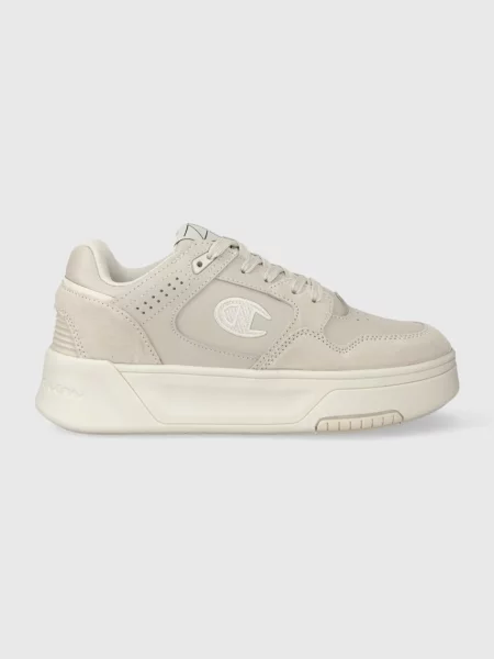 Кожени маратонки Champion PLATFORM SL Low бежово