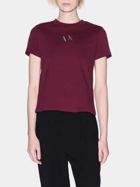 Футболка Armani Exchange бордовая
