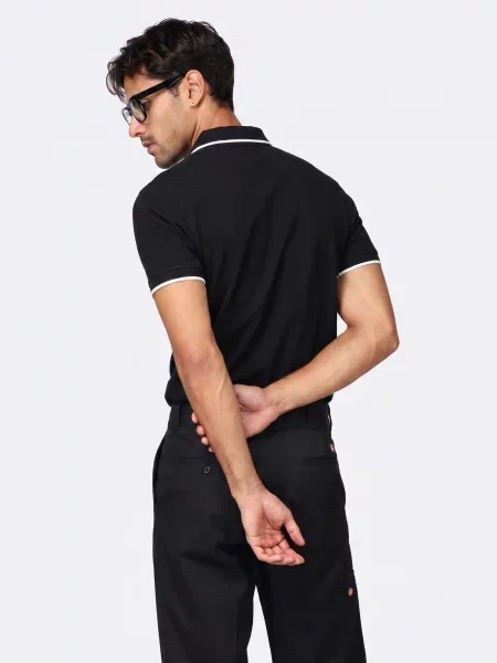 Polo majica Guess Jeans crna