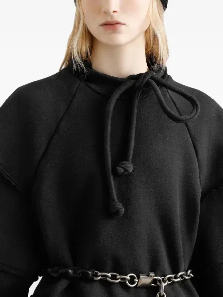 Hanorac Dolce & Gabbana cu volane negru