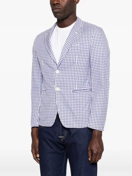 Καρό μπλέιζερ Comme Des Garçons Homme μπλε