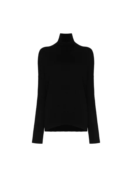 Sweter Lisa Yang z wysokim kołnierzem czarny
