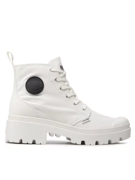 Треккинговые ботинки Palladium из твилла белые