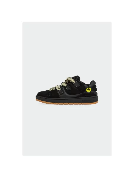 Sneakersy Barrow skórzane czarne