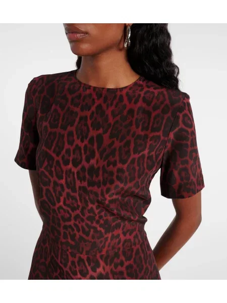 Rochie Stella Mccartney de mătase roșu