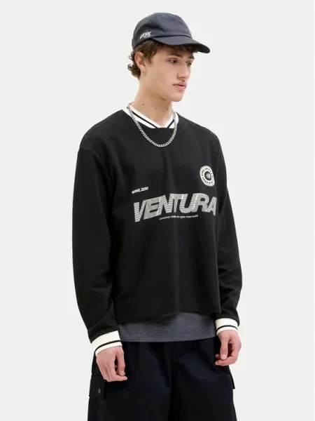 Jack&Jones Світшот Horizon Oversize чорний