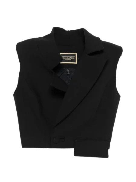 Krótka kamizelka Mitiliane Couture asymetryczna czarna