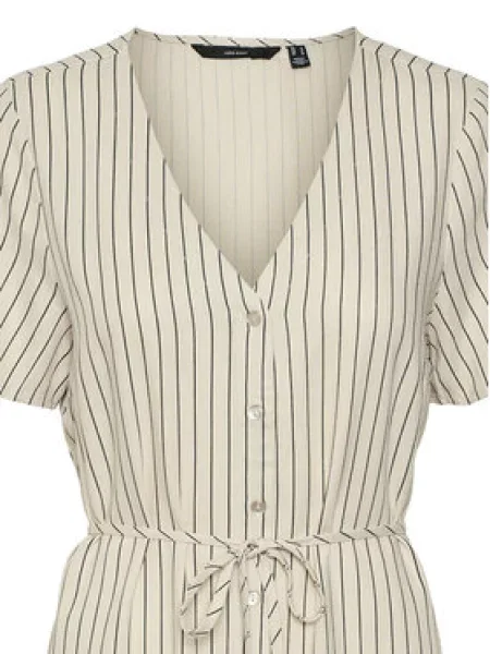 VERO MODA Šaty VMMYMILO světle šedá černá