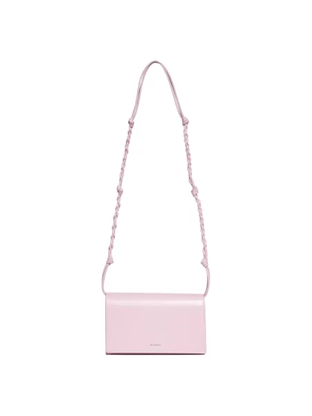 Torebka skórzana Jil Sander różowa
