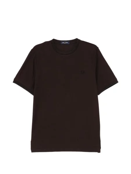 Tricou Fred Perry din crep maro