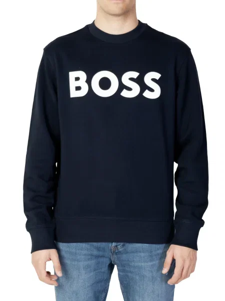 Mikina Boss s potiskem modrá