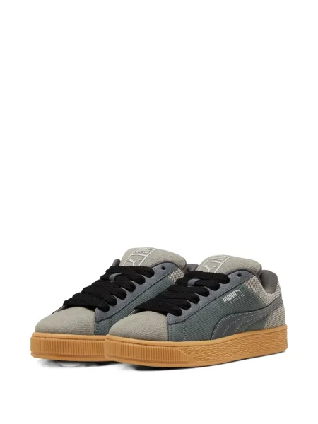 Sneakerși Puma Suede din piele de căprioară gri