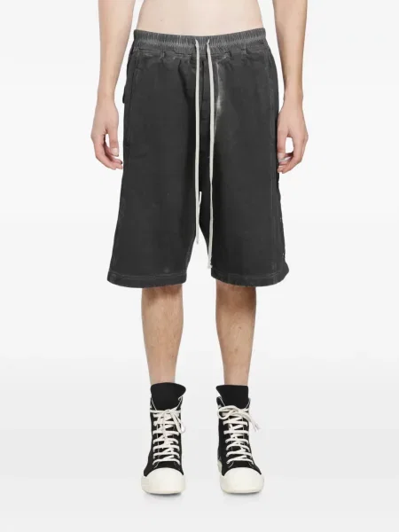 Pantaloni scurți Rick Owens Drkshdw cu cordon negru