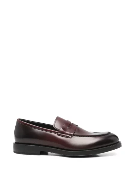 Pantofi loafer Fratelli Rossetti din piele roșu