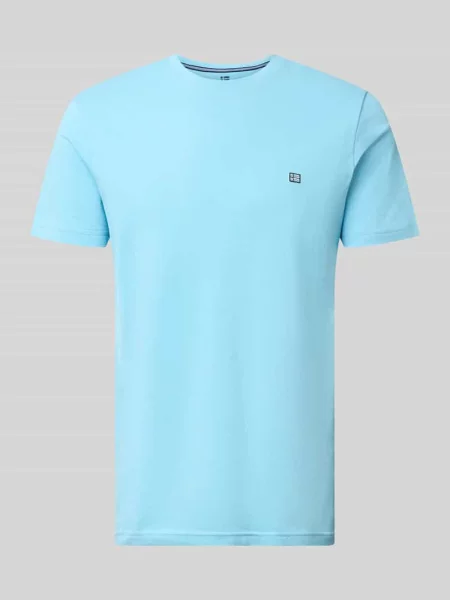 T-shirt z bawełny z okrągłym dekoltem Christian Berg Men