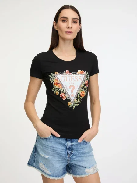 Тениска Guess черно