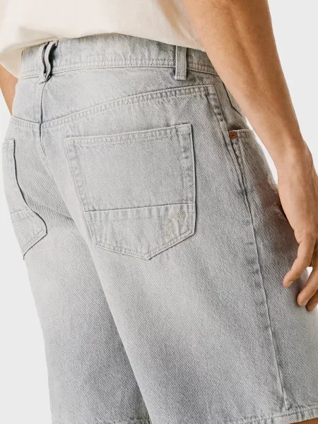Джинсовые шорты Pepe Jeans серые
