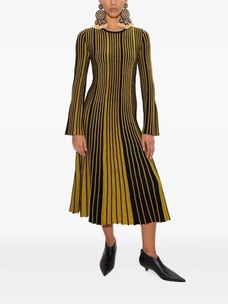 Rochie midi Simon Miller tricotate galben