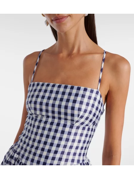 Rochie midi Self-portrait până la genunchi de costum albastru