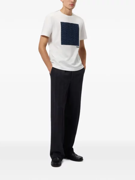 Tricou Missoni din jerseu alb
