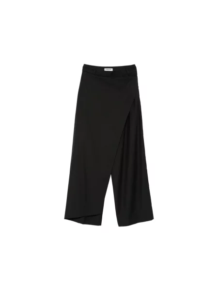 Spodnie La Piscine kopertowe czarne