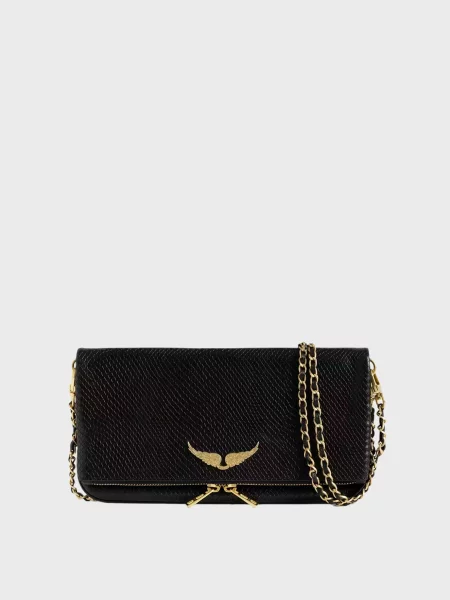 Кожаный клатч Zadig&voltaire черный