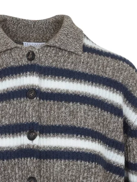 Cardigan Brunello Cucinelli maro