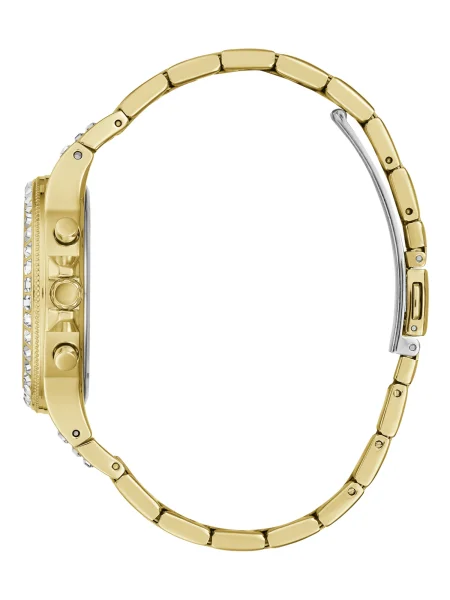 GUESS Ceas analogic Moonlight auriu / transparent