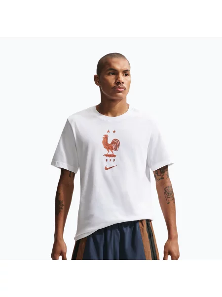 Tricou de fotbal pentru bărbați Nike FFF Soccer white alb