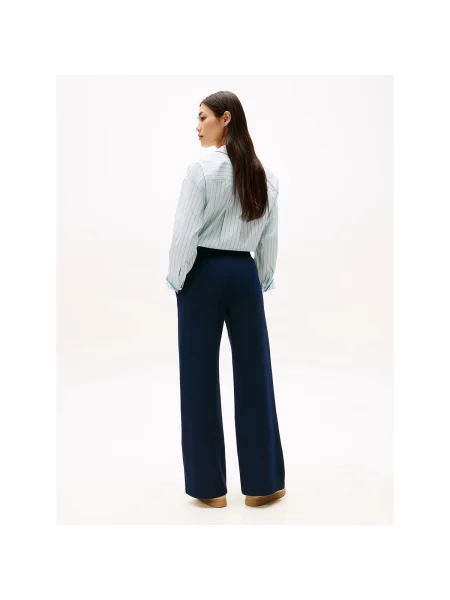 Pantaloni Tommy Hilfiger albastru