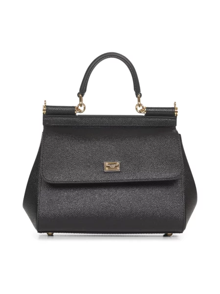 Torebka Dolce And Gabbana zamszowa czarna
