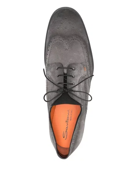 Oxford Santoni din țesătură twill gri